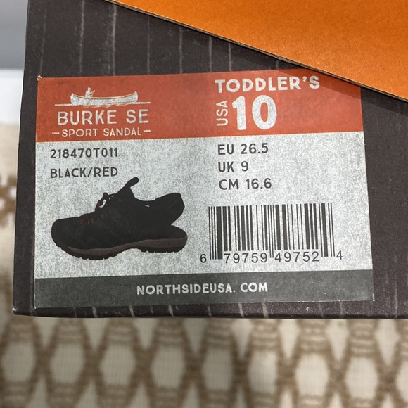 Northside Unisex-Child Burke Sport Sandals Waterproof Black Size Toddler 10 - Picture 8 of 8
